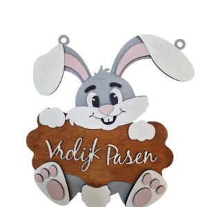 Paashaas raamdecoratie